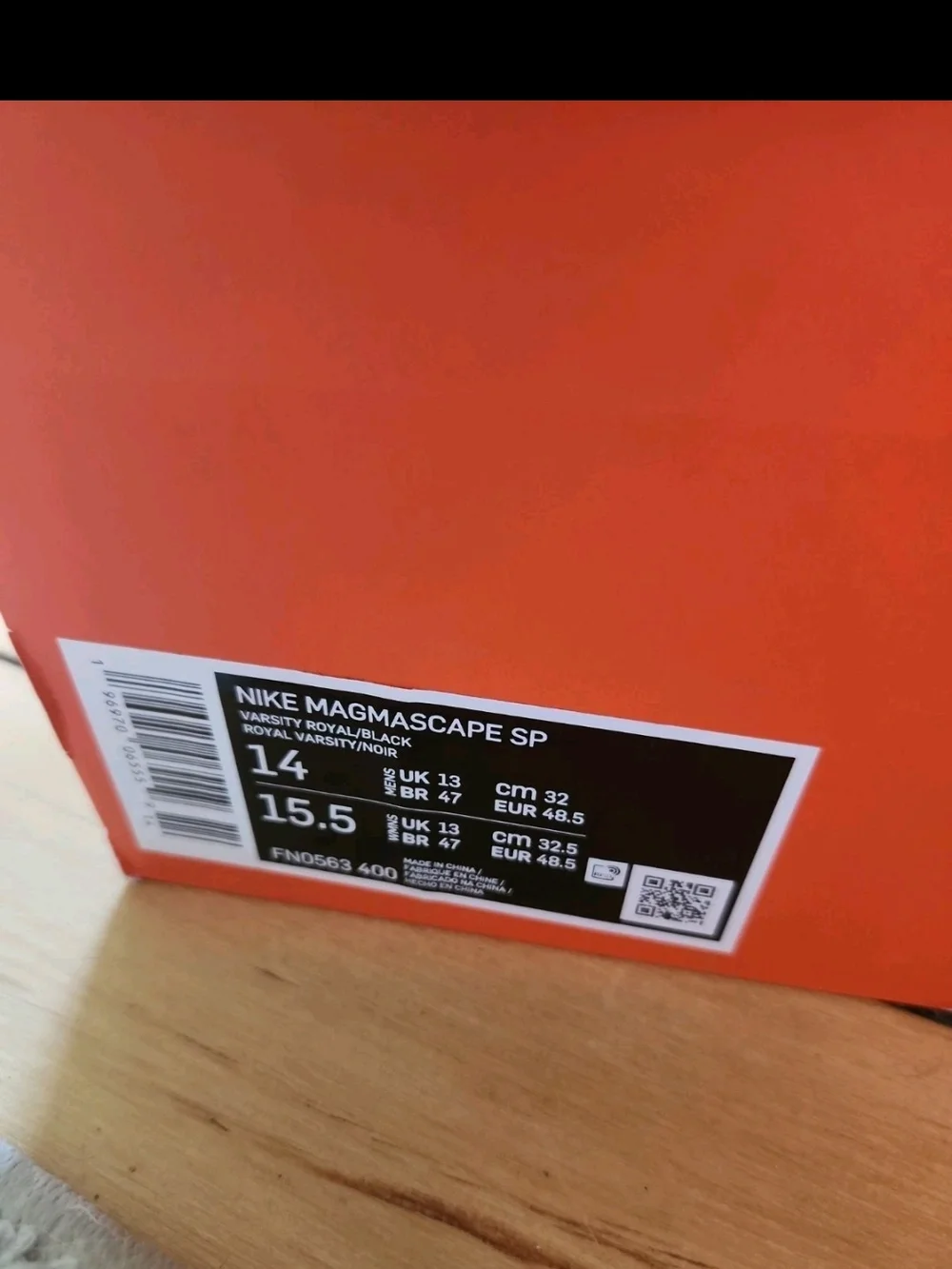 Size 14 - sacai x Nike Magmascape Varsity Royal